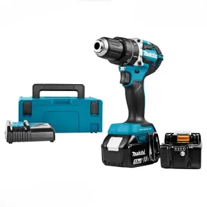 دریل شارژی چکشی ماکیتا براشلس لیتیوم 18 ولت مدل DHP484RTJ